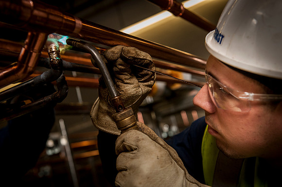 Copper Brazing - Milford Regional Medical Center - Milford, MA